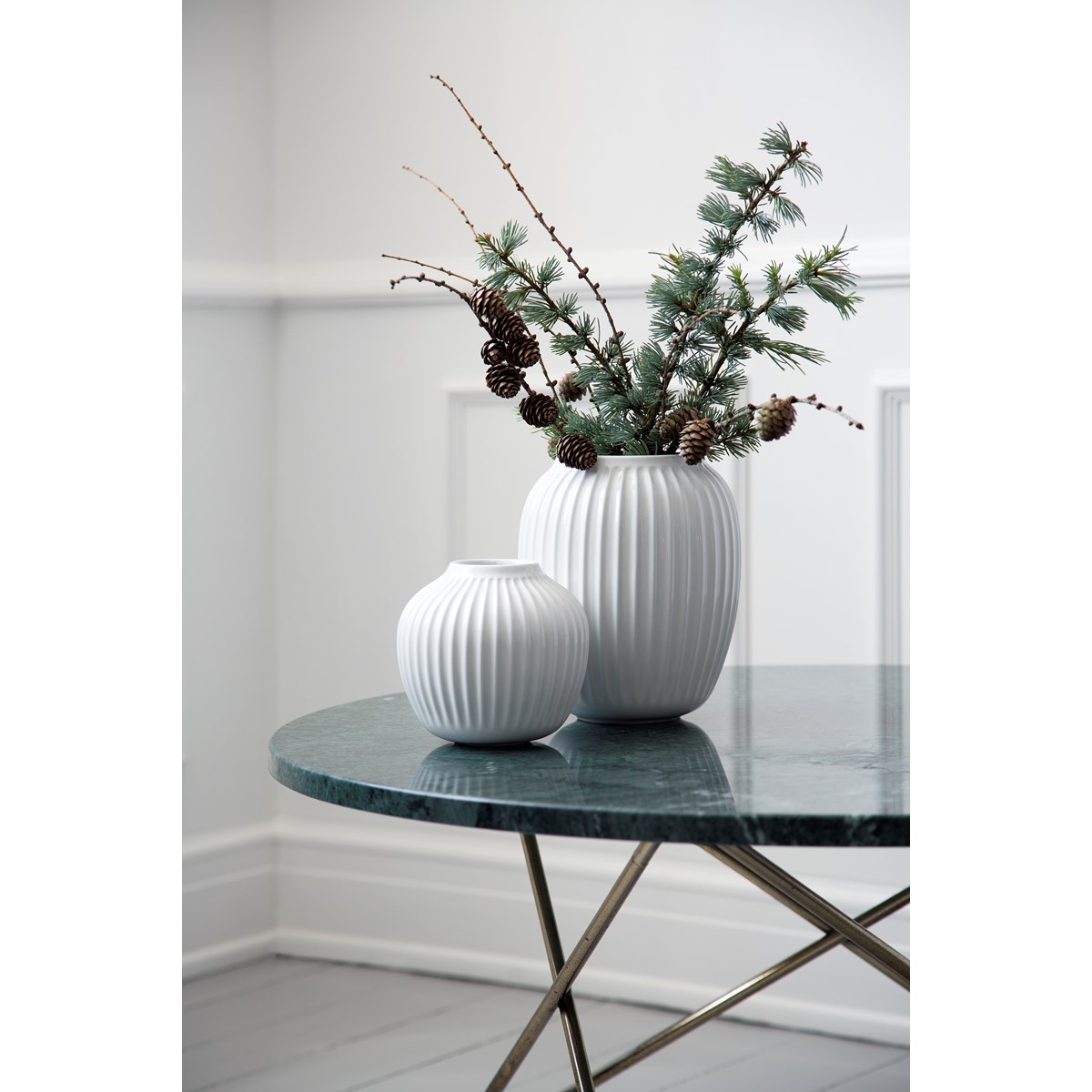 Kähler, hammershøi vase 12,5cm hvit